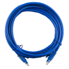 литий, UTP, RJ45, Cat.5e, 1m, синій, Cu (мідь)(PCR-CU/1Be)