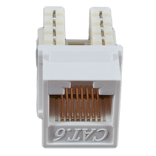 Модуль KeyStone RJ45 UTP, кат. 6, 110, Slim, W - 16.6 мм, білий