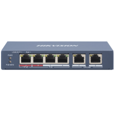 4-портовий некерований POE комутатор Hikvision