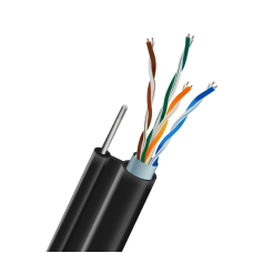 FTP CAT5E 0.5 CU зовнішній (LDPE) з самонесучим дротом