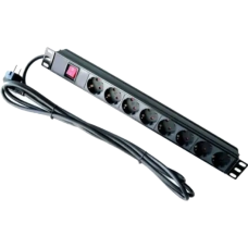 Фільтр 8 розеток + кабель 1,8м 19'' з вимикачем