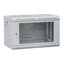 Шафа телекомунікаційна 19", настінна 9U (505х600х600) двері акріл, сіра